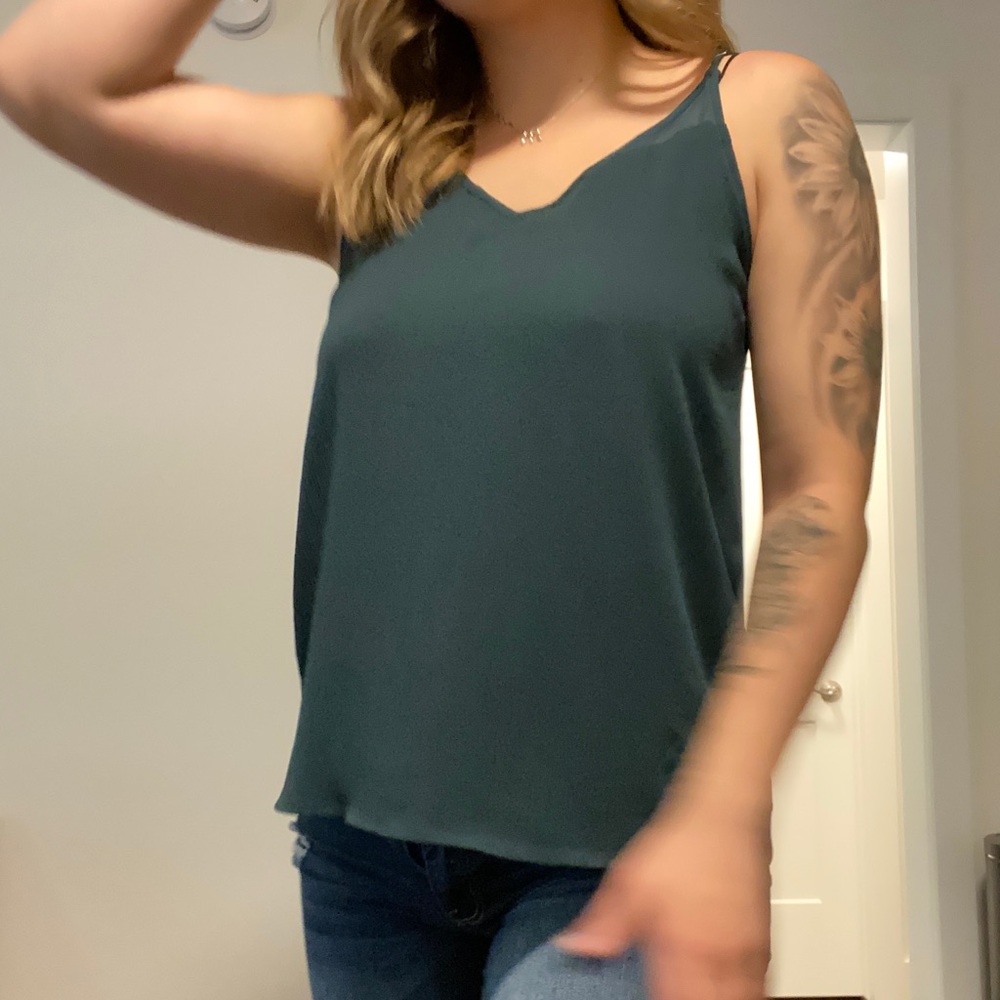 Teal tank top